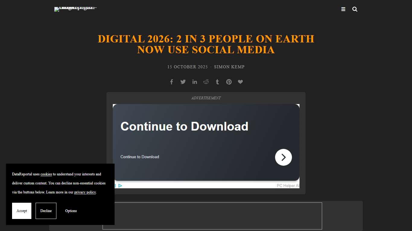 Digital 2026: 2 in 3 people on Earth now use social media — DataReportal – Global Digital Insights